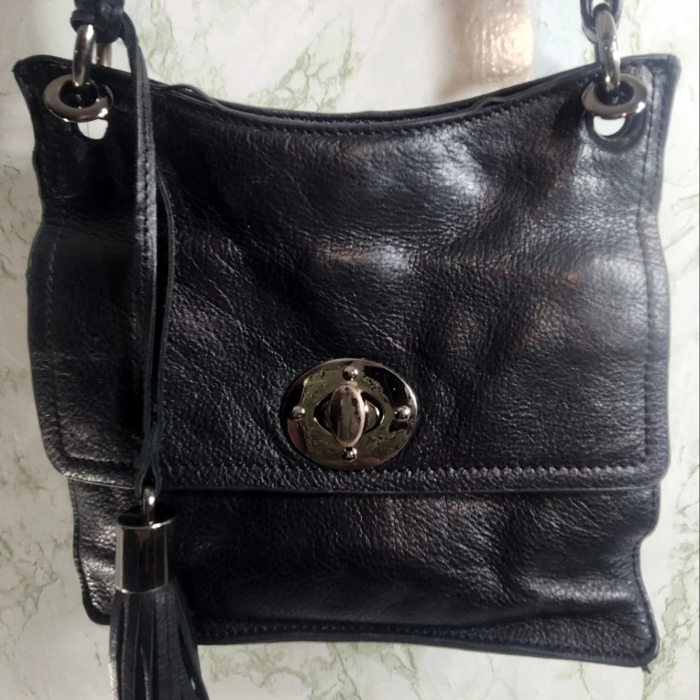 CLEMENTS RIBEIRO Black Leather Crossbody
